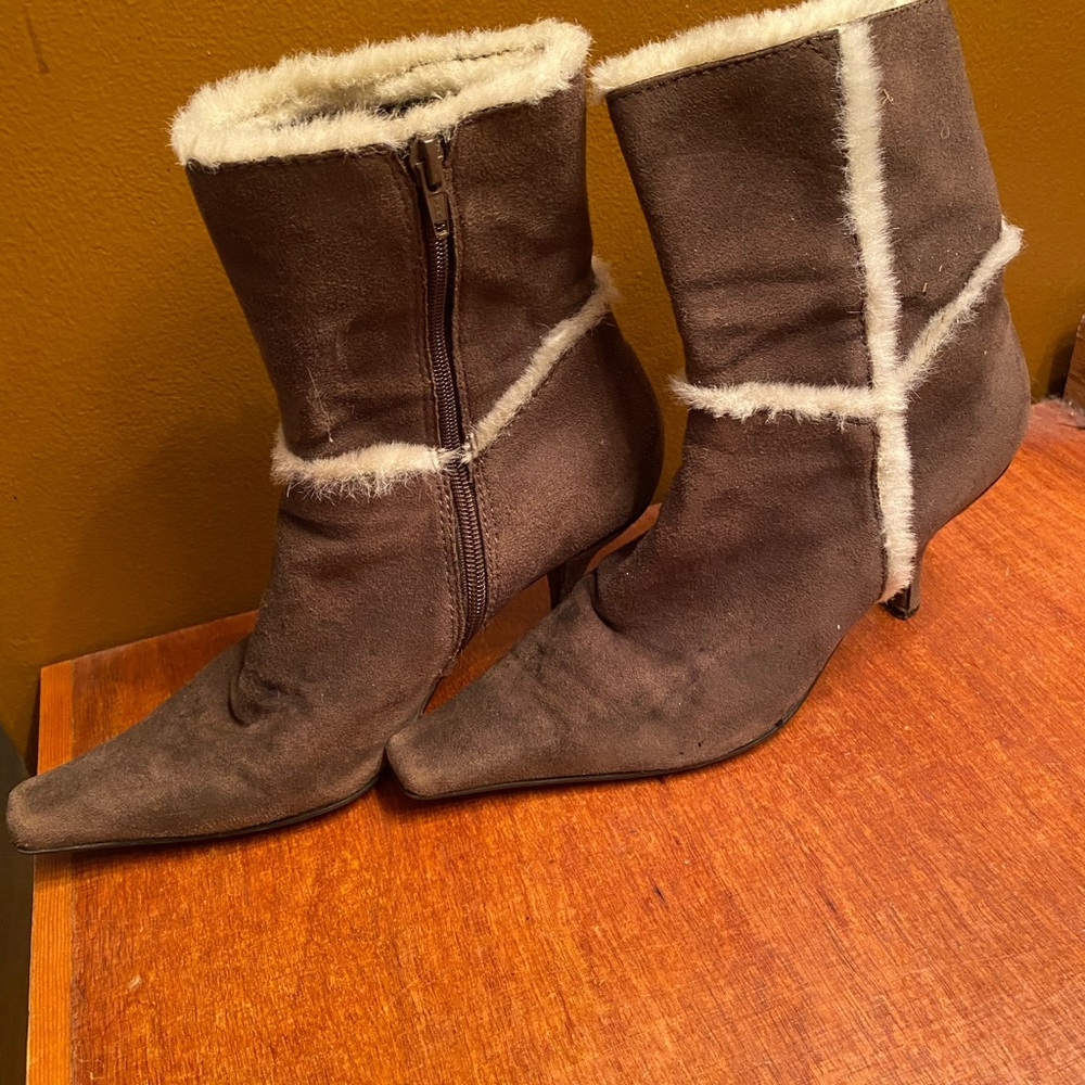 Nine West Brown Suede booties